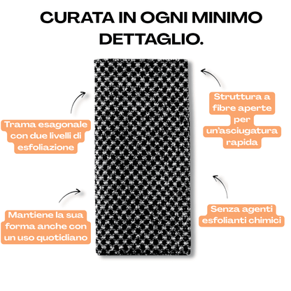 Vera Original 3-in-1 – Asciugamano da doccia esfoliante antibatterico