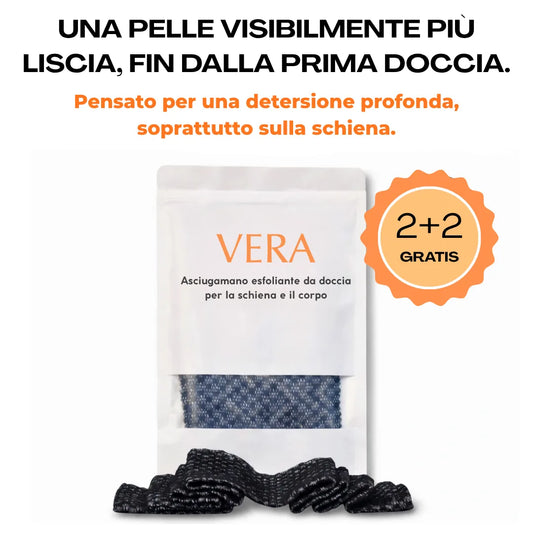Vera Original 3-in-1 – Asciugamano da doccia esfoliante antibatterico