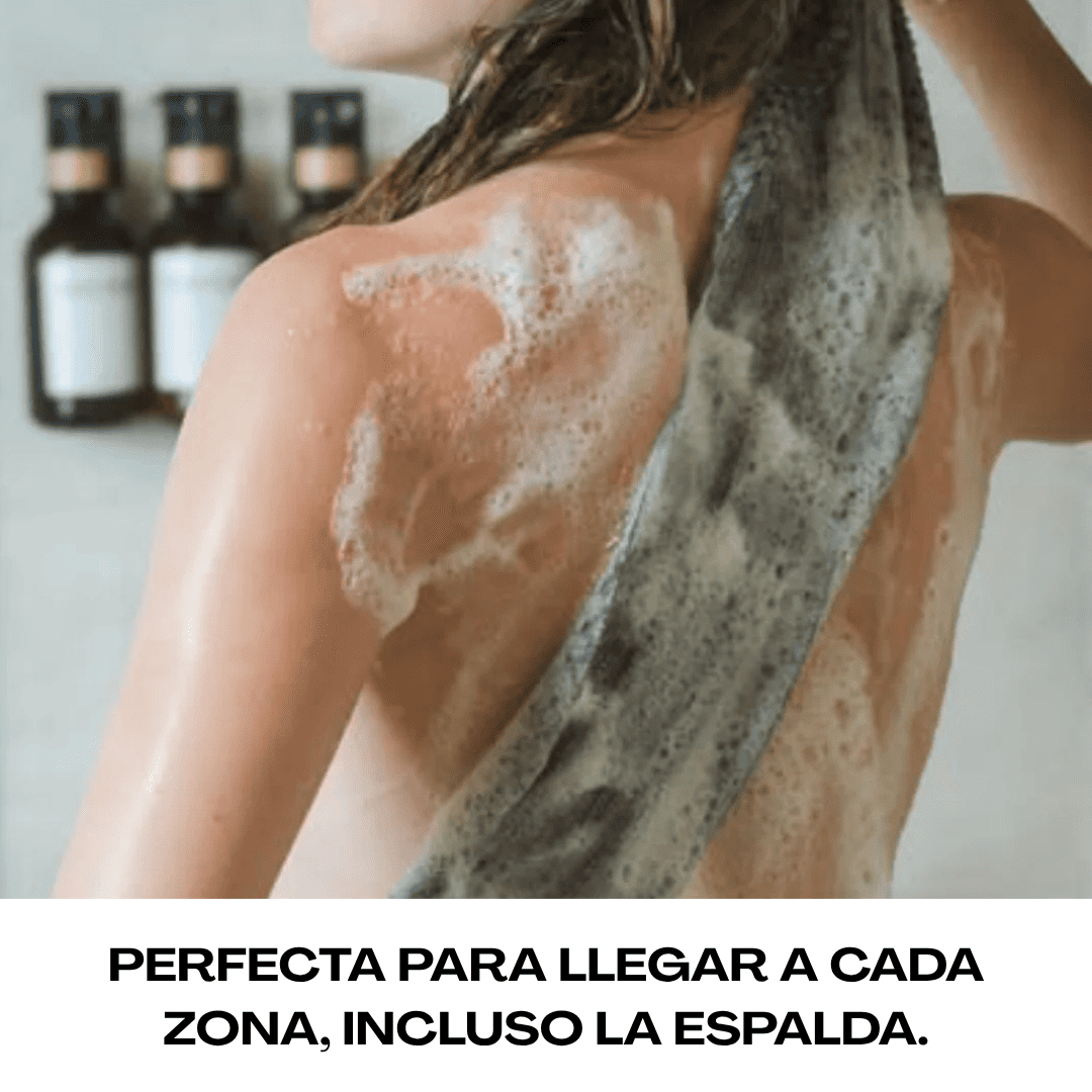 Vera Original 3 en 1 – Toalla de ducha exfoliante antibacteriana