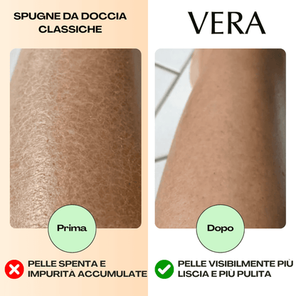Vera Original 3-in-1 – Asciugamano da doccia esfoliante antibatterico